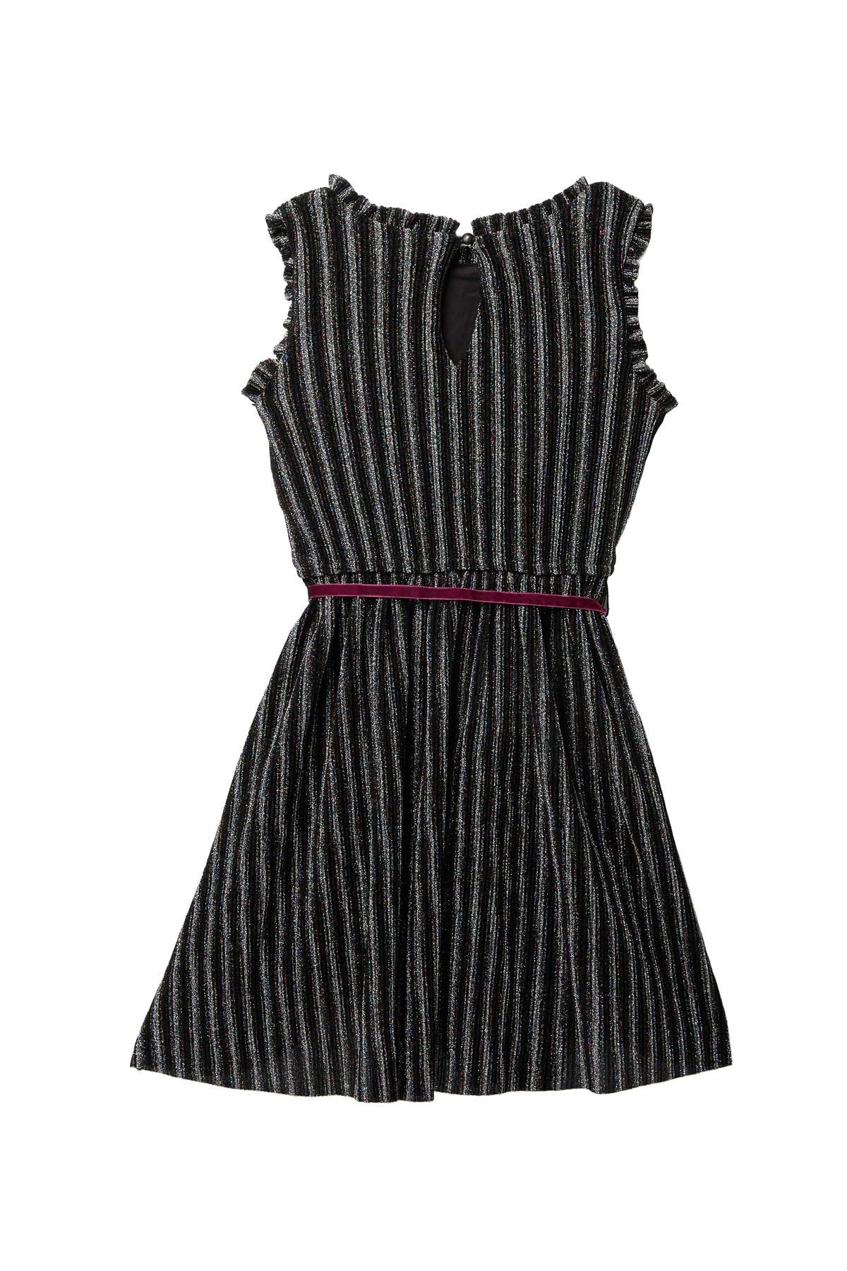 black glitter shift dress