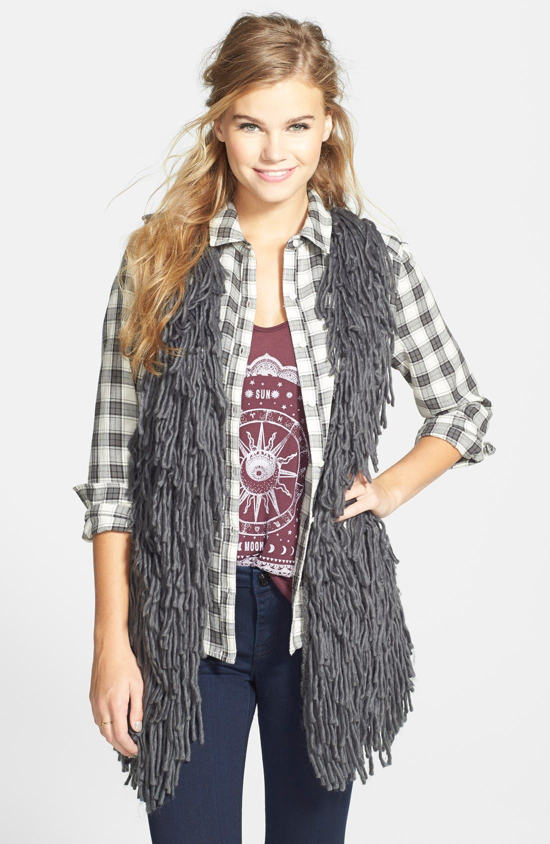 Blu Pepper Sweater Vest (Juniors) Nordstrom