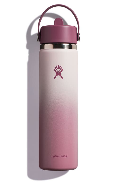 Shop Hydro Flask 24-ounce Wide Mouth Flex Straw Ombré Water Bottle In Bayberry