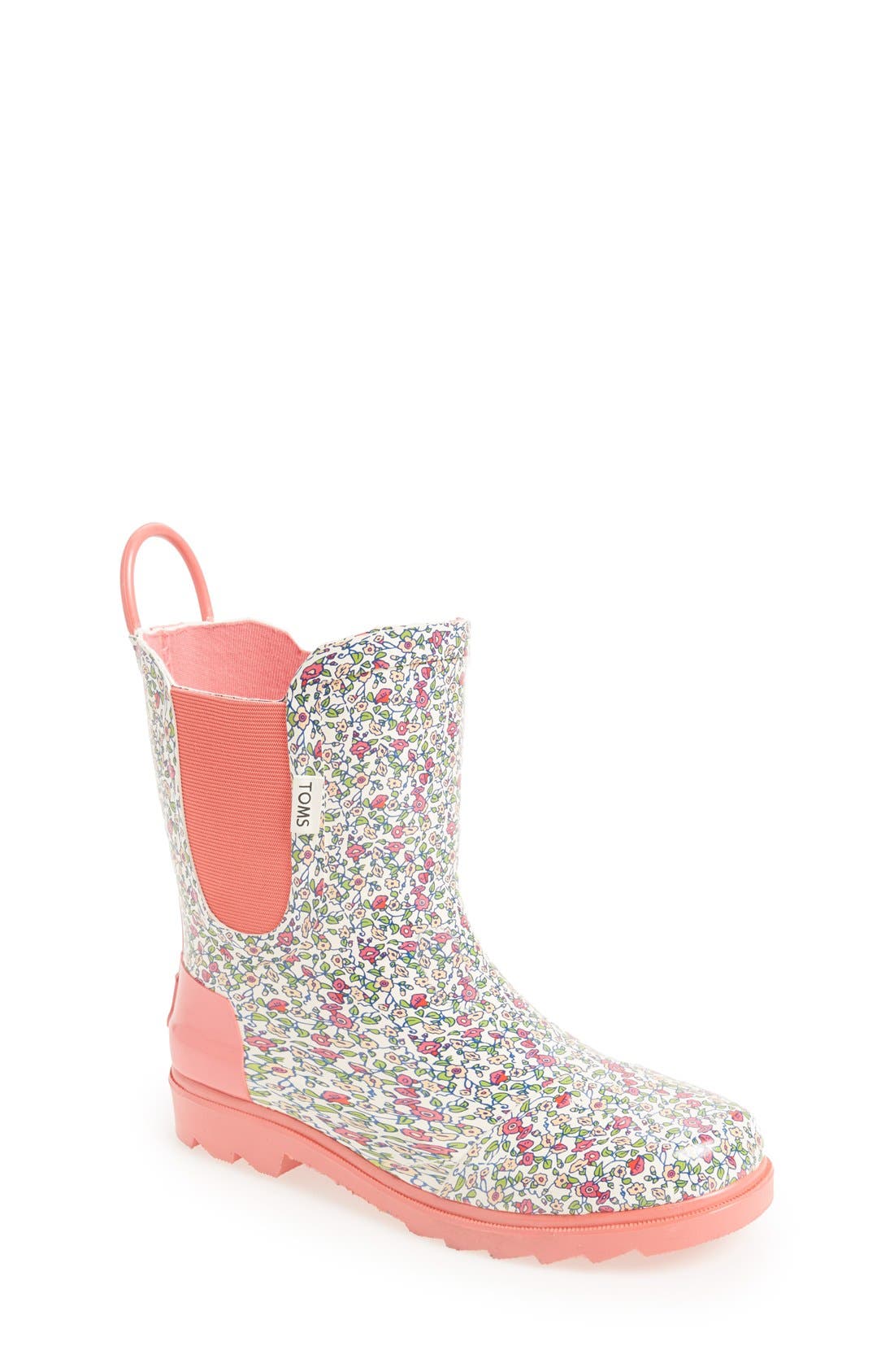 TOMS 'Ditsy Youth' Rain Boot (Toddler, Little Kid & Big Kid) Nordstrom