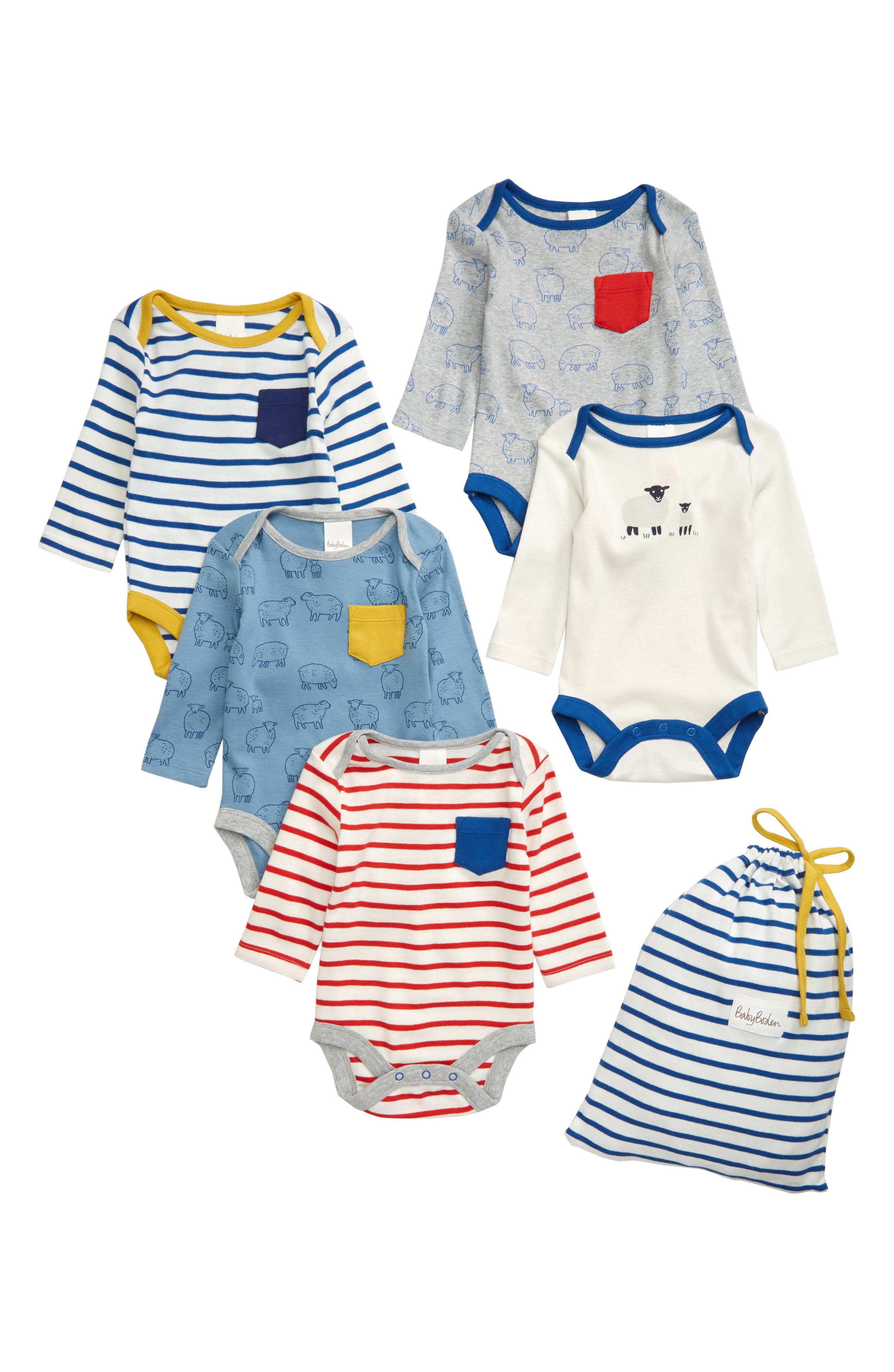 Mini Boden 5Pack Bodysuits (Baby) Nordstrom