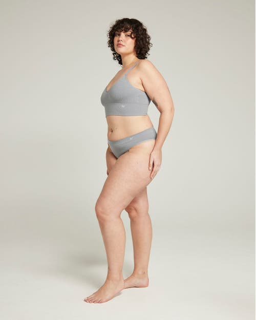 Shop Nudea The Tencel High Leg Brief In Storm Grey