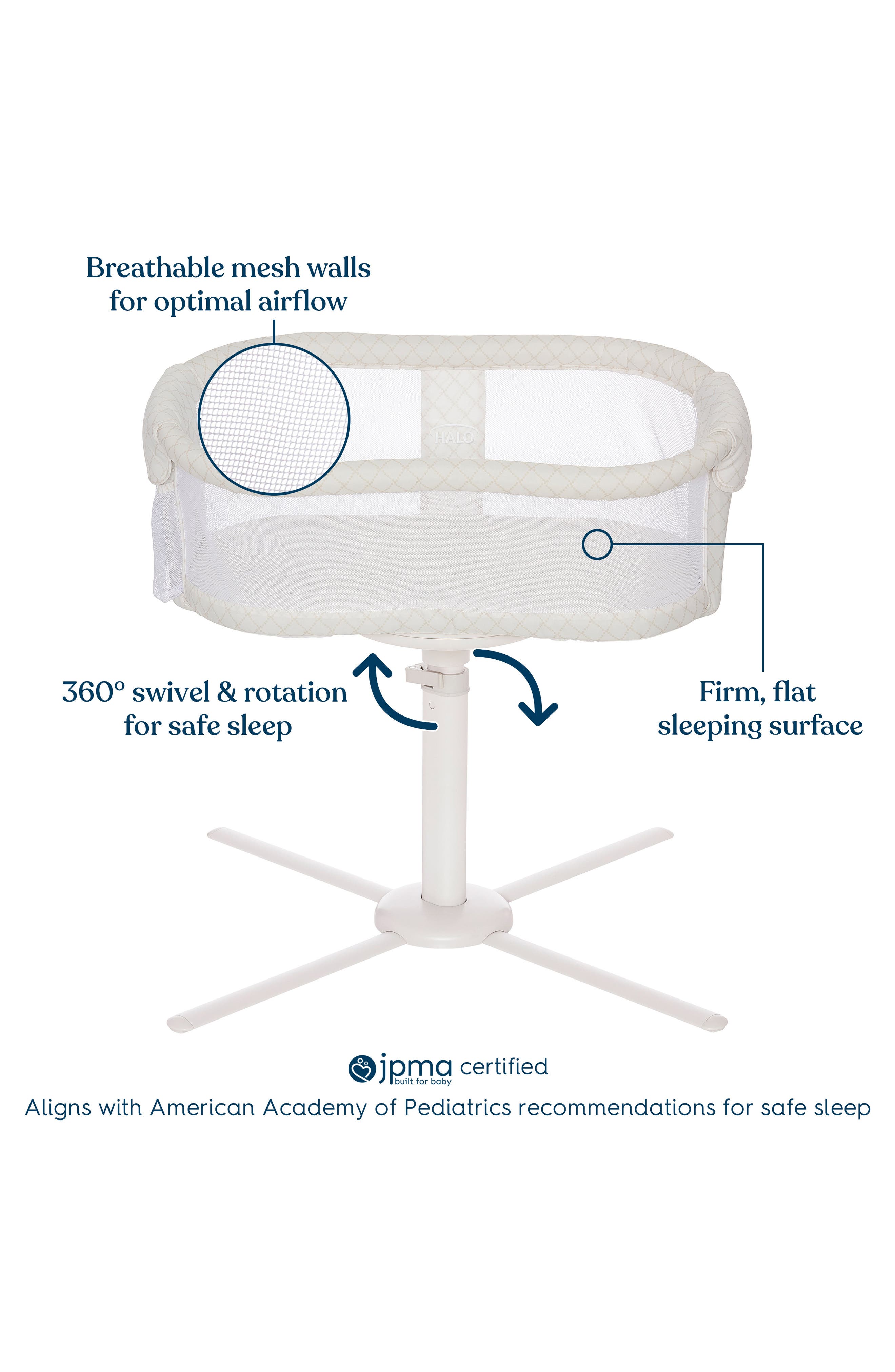 Halo Bassinest Essentia Series Bedside Swivel Sleeper Nordstrom