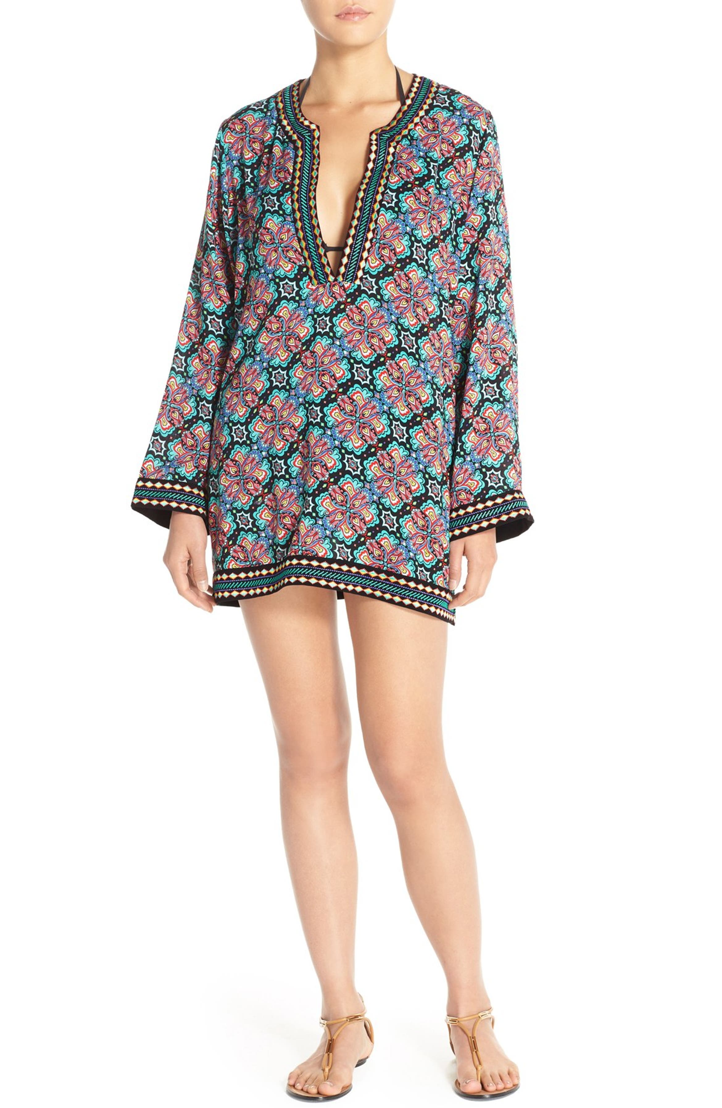 Nanette Lepore 'Paloma' Embroidered Cover-Up Tunic | Nordstrom