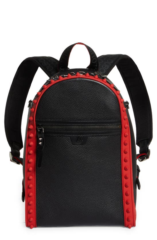 Shop Christian Louboutin BackParis Leather Spike Backpack