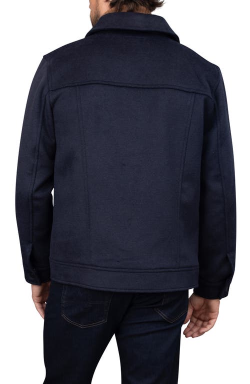 Shop Bagatelle Double Face Jacket In Navy