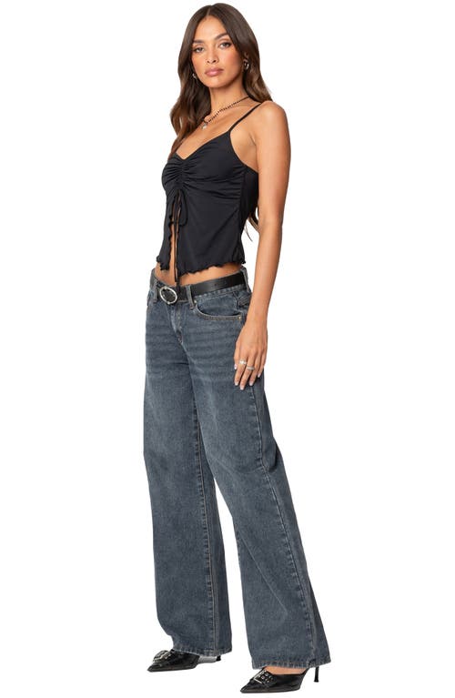 EDIKTED EDIKTED LANDON DRAWSTRING SPLIT FRONT CAMISOLE 