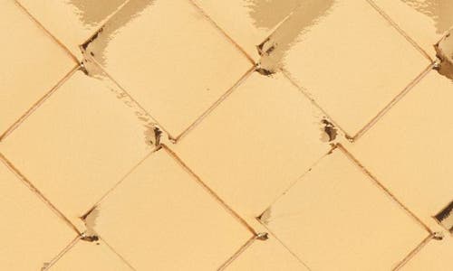 Bottega Veneta Intrecciato Credit Card Case In Gold/brass
