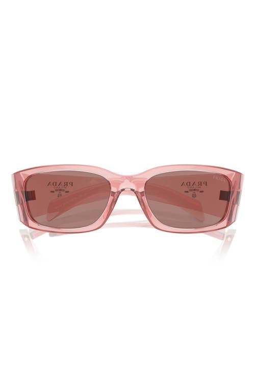Prada 60mm Symbole Butterfly Sunglasses In Pink