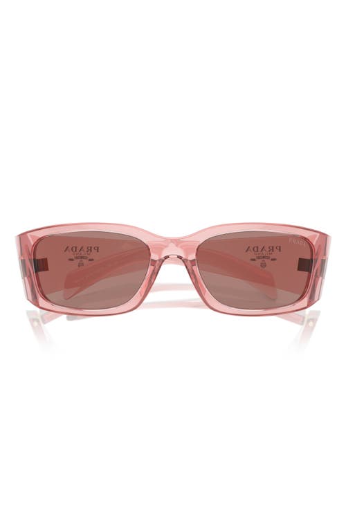 Shop Prada 60mm Symbole Butterfly Sunglasses In Pink/lite Brown