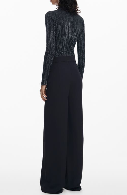 Shop Desigual Loira Wide Leg Jumpsuit In Black