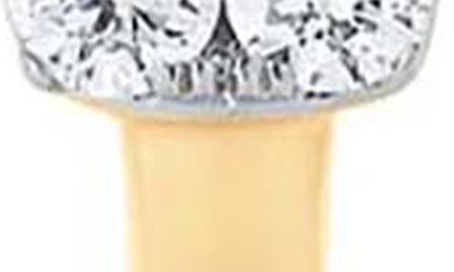 Sara Weinstock Unity Reverie Diamond Cushion Huggie Earrings In Yellow Gold/diamond