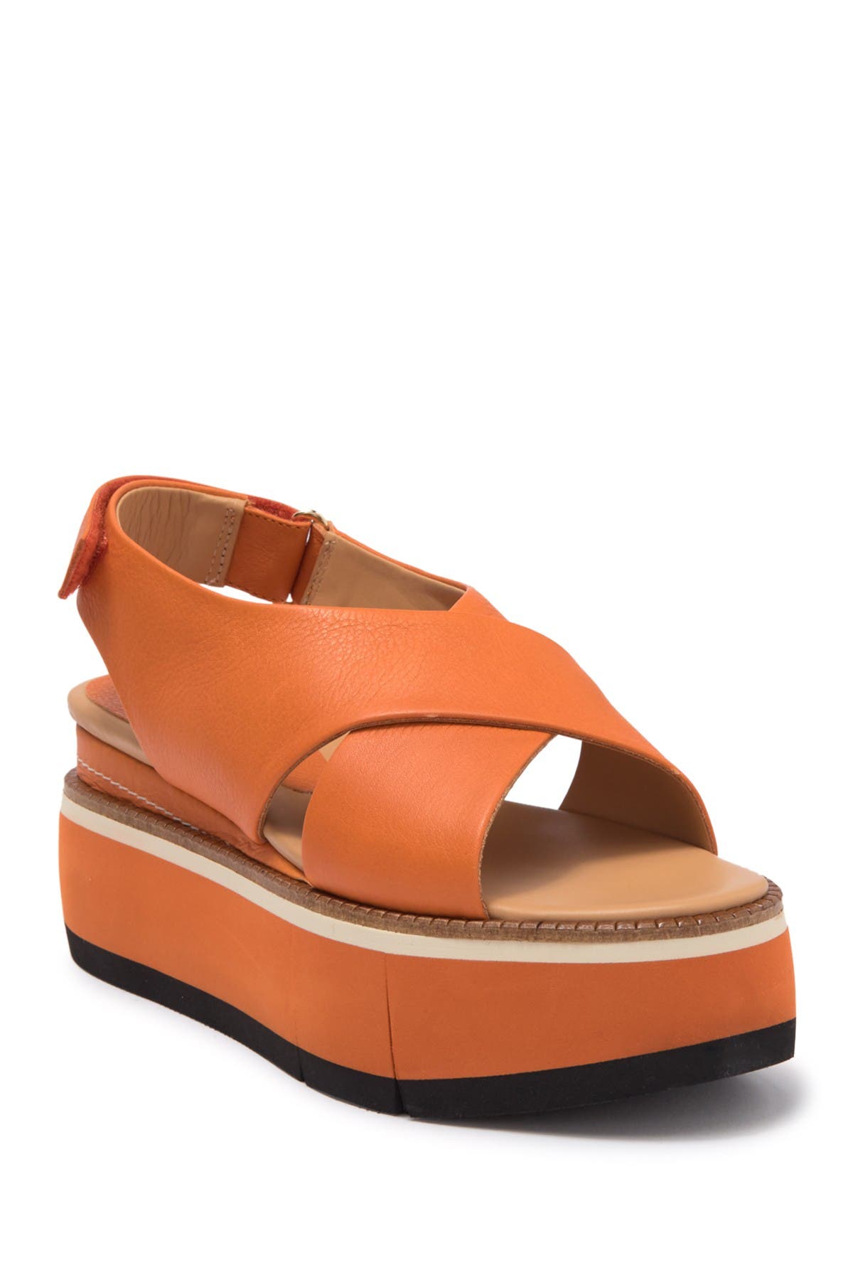 paloma leather platform sandal