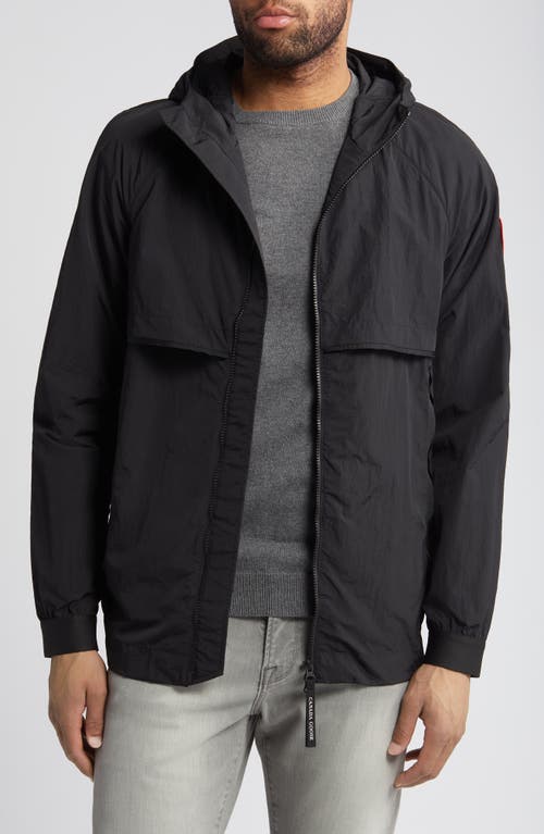 Canada Goose Faber Water Repellent Hooded Jacket Black at Nordstrom,