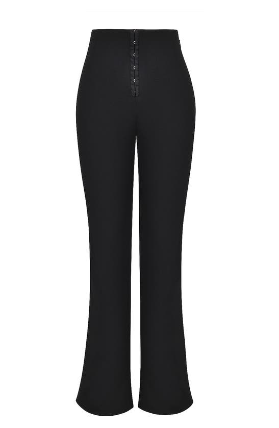 Shop Mistress Rocks Skinny Flare Pants In Black