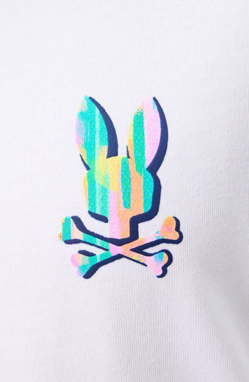 Shop Psycho Bunny Kids' Bunny Back Graphic T-shirt In White