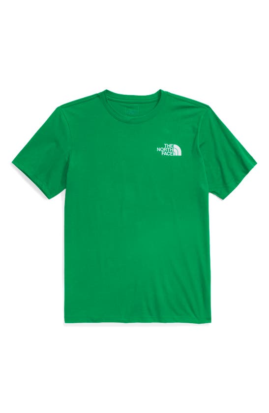 Shop The North Face Box Logo Graphic T-shirt In Optic Emerald