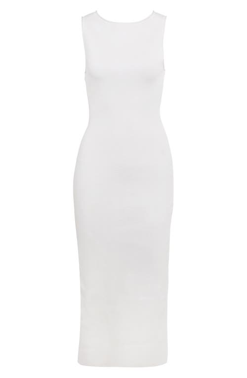 House Of Cb Noli Sleeveless Body-con Sweater Dress In Cloud Dancer