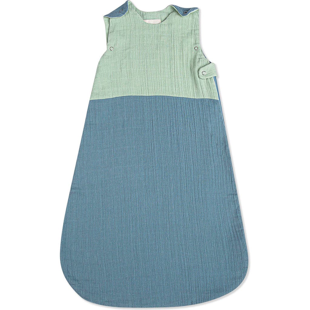 CRANE BABY Cotton Wearable Blanket in Blue/green