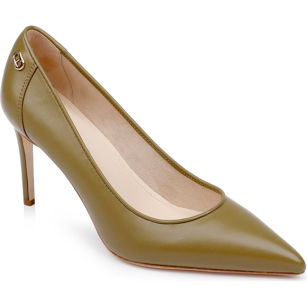 Dee Ocleppo Santorini Leather Stiletto Pumps In Moss Leather