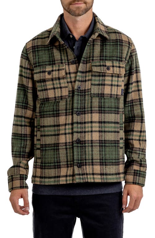 Shop Rainforest Trailmaster Heavyweight Brushed Flannel Button-up Shirt In Olive Plaid