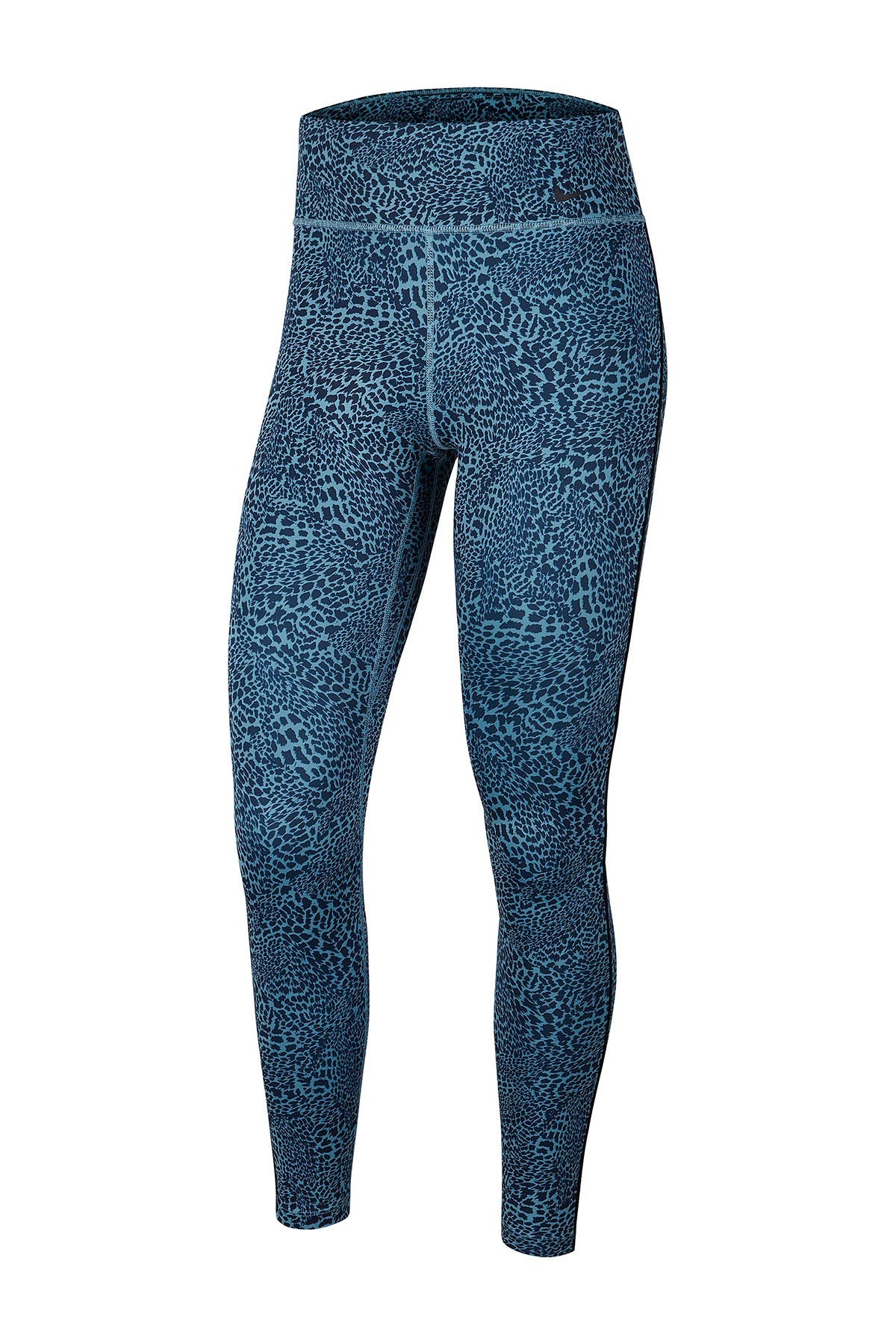 nike blue leopard print leggings