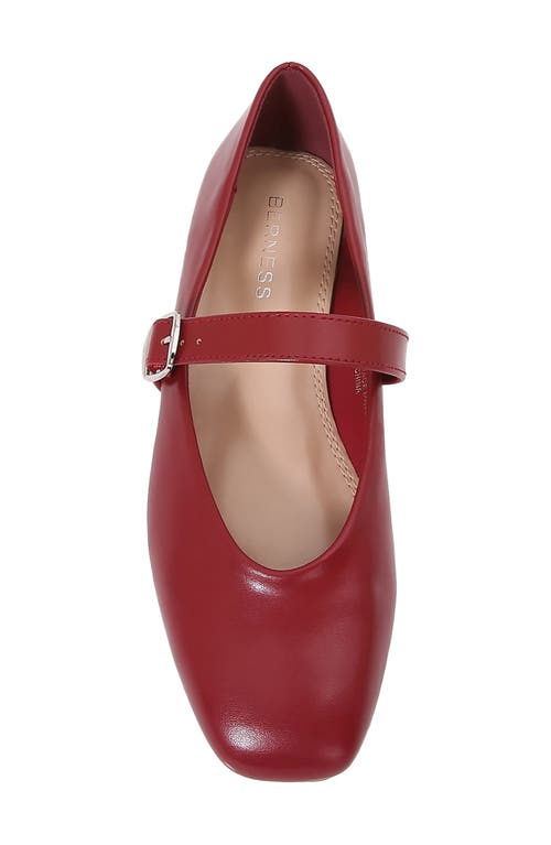 Shop Berness Marily Mary Jane Flat In Wine