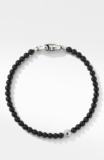 David Yurman Spiritual Beads Evil Eye Bracelet with Black Onyx