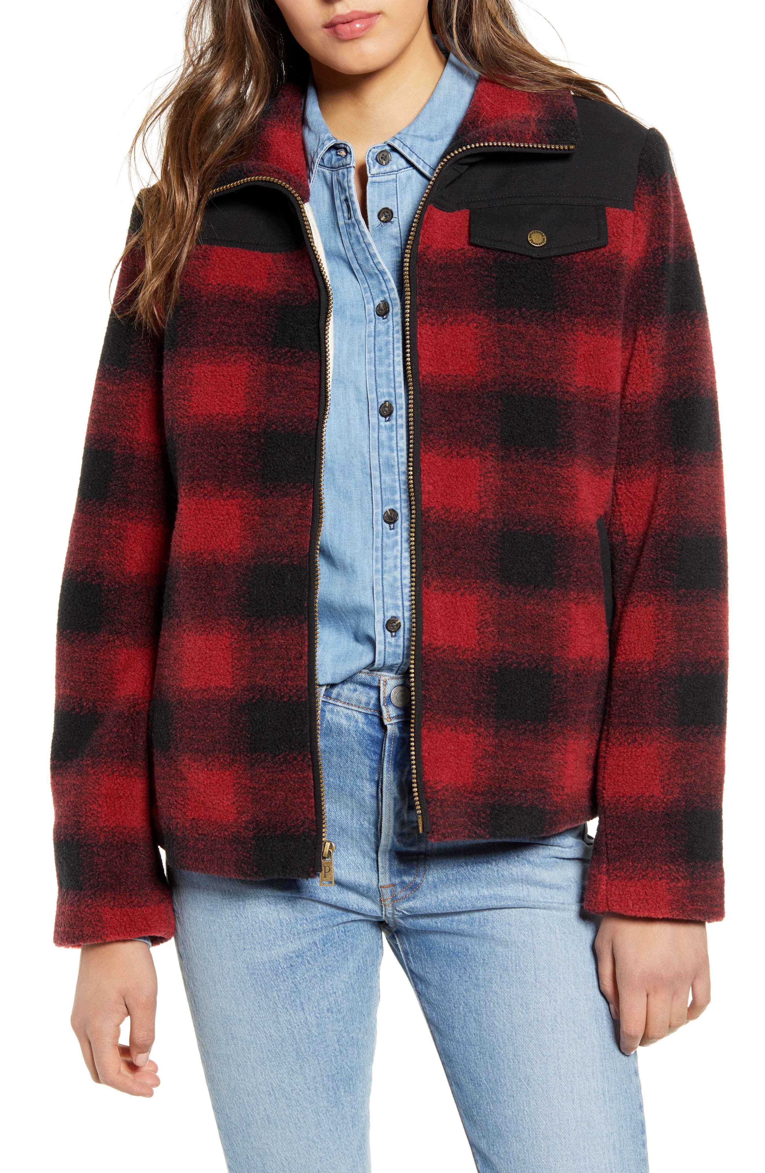 pendleton buffalo plaid coat