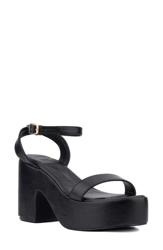 Shop Olivia Miller Charmer Platform Sandal In Black