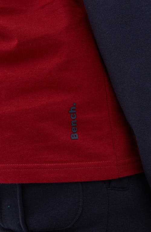Shop Bench . Fabius Raglan Sleeve T-shirt In Red/navy