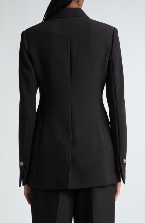 St John St. John Collection Crystal Button Stretch Cady Blazer In Black