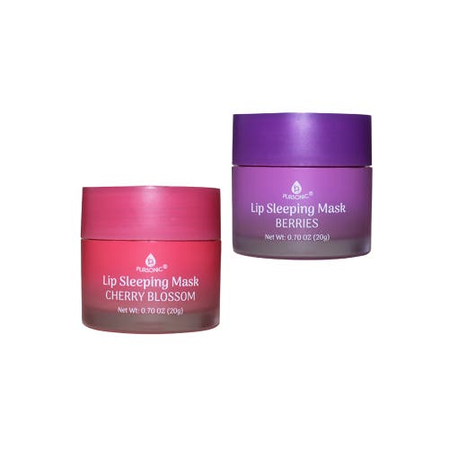 Shop Pursonic Lip Sleeping Mask 2 Pack- Cherry Blossom & Berries In Purple