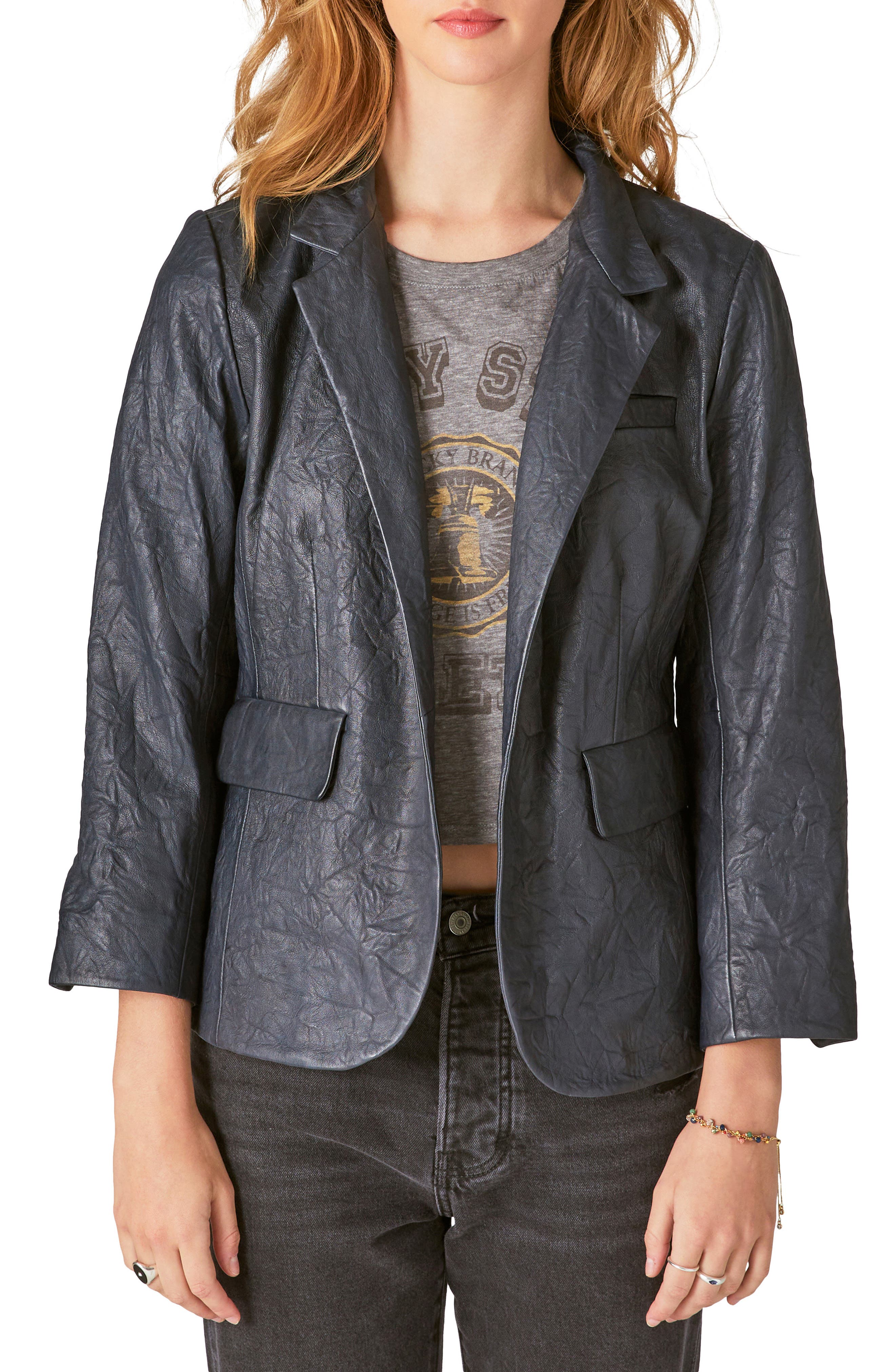 lucky brand leather coats