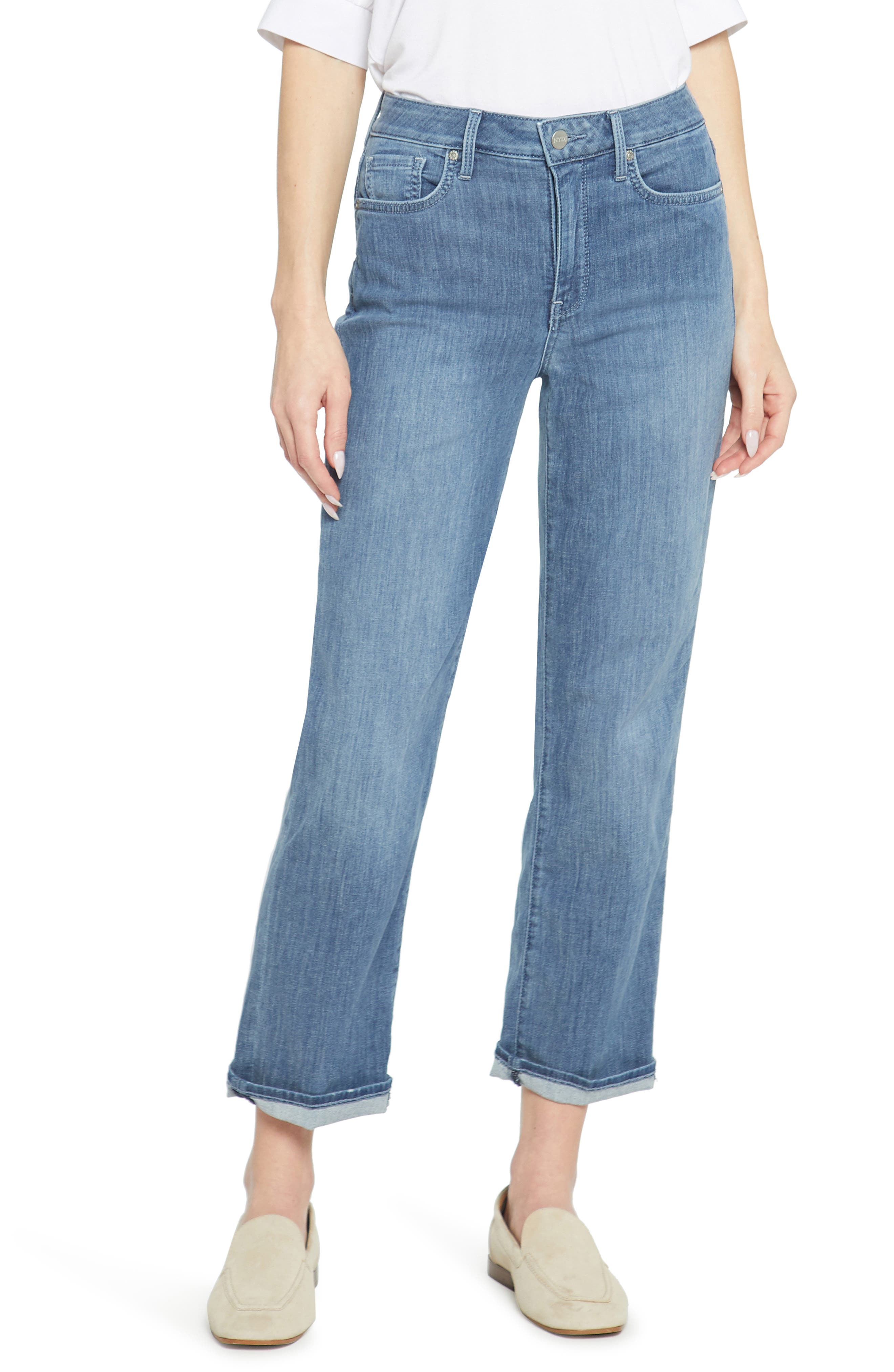 NYDJ Relaxed Ankle Straight Leg Cuff 