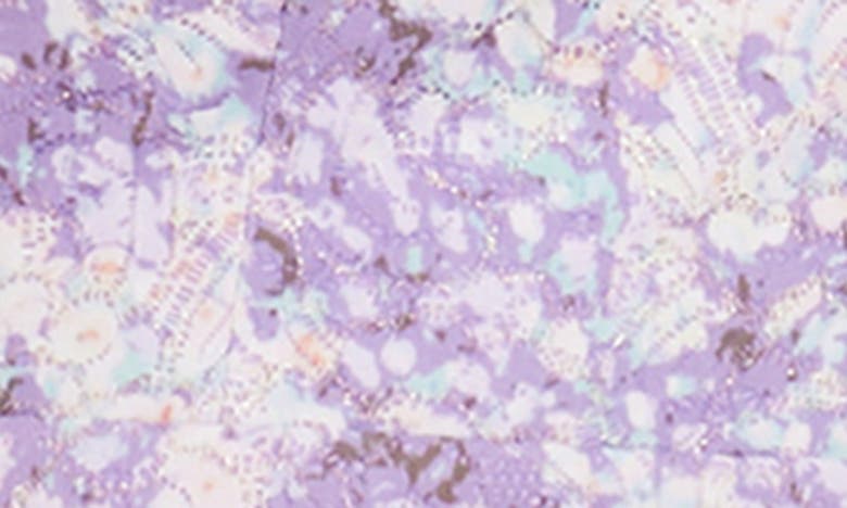 Shop Dress The Population Kristen Floral Ruffle Tier Midi Dress In Lavender Multi