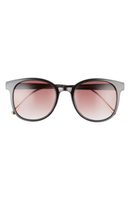 AIRE Crux Round 52mm Sunglasses in Black