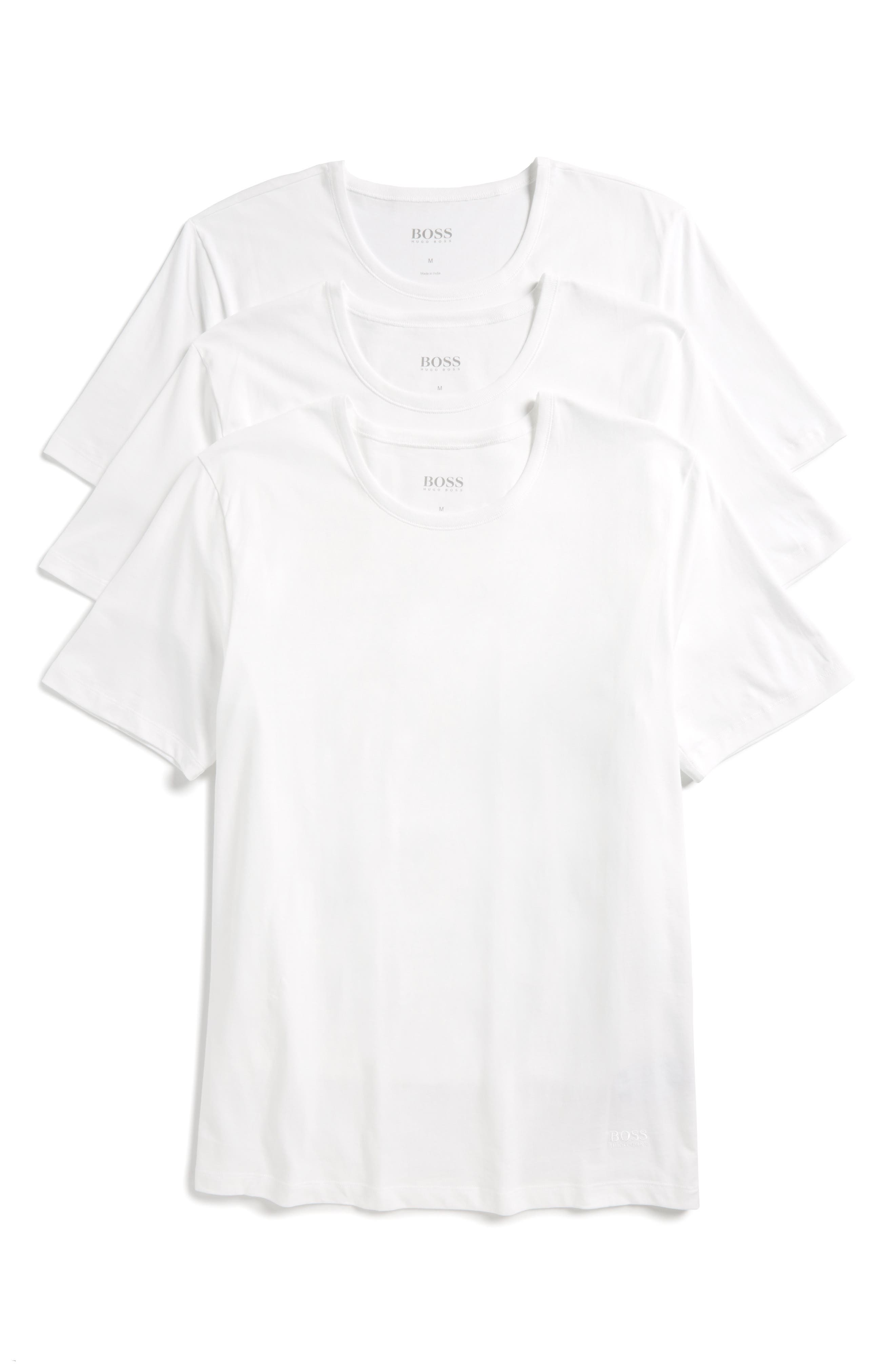 UPC 728678573748 product image for Men's Boss 3-Pack Crewneck Cotton T-Shirt, Size Small - White | upcitemdb.com