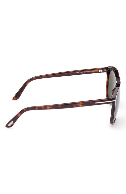 Shop Tom Ford Joni 56mm Square Sunglasses In Colhav/blu