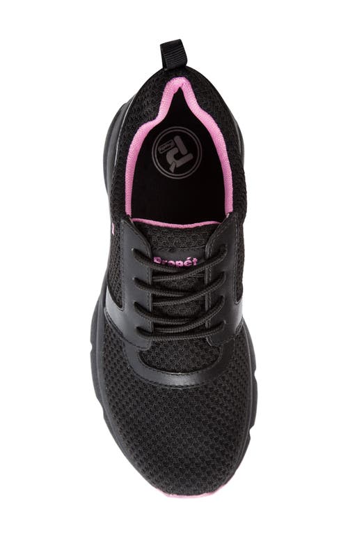 Propét Stability X Sneaker In Black/berry Fabric