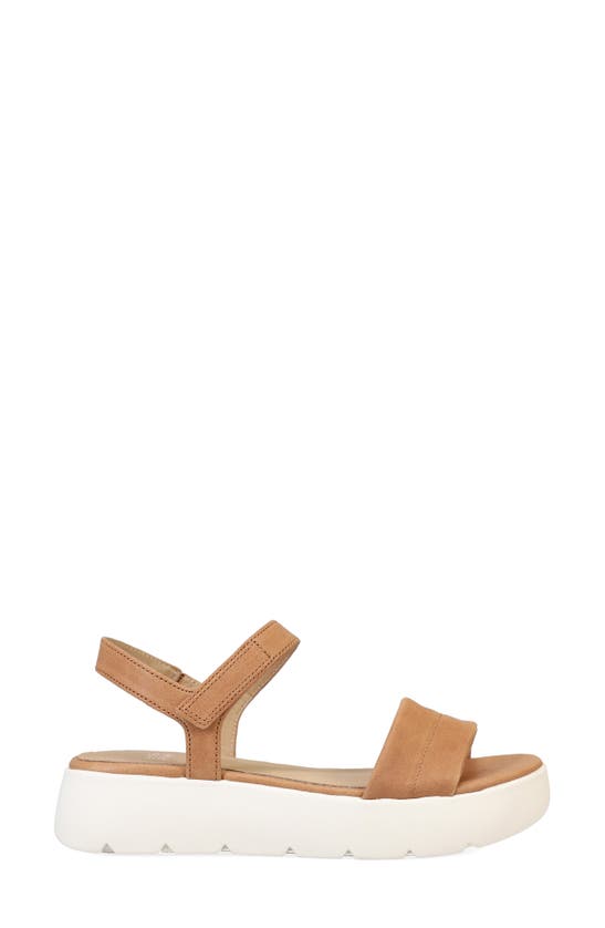 Shop Eileen Fisher Jolie Ankle Strap Platform Sandal In Honey