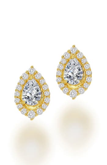 Shop Ron Hami Diamond Stud Earrings In Yellow Gold/diamond