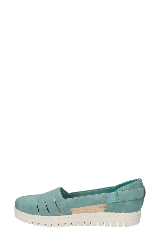 Shop Easy Street Bugsy Platform Sandal In Turquoise