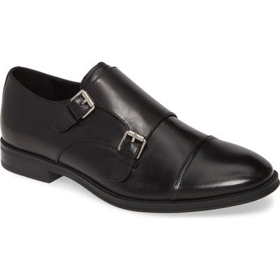 Calvin Klein Winthrope Double Monk Strap Shoe, Black