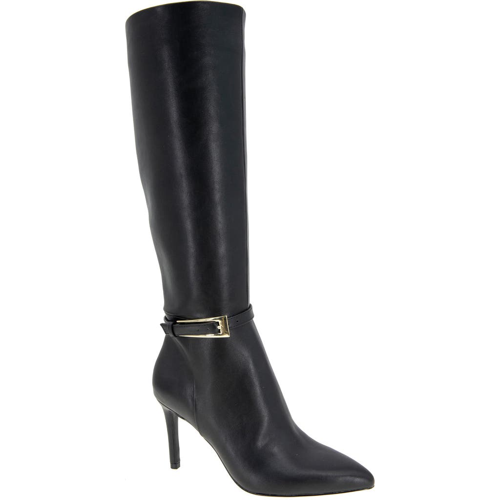 Bcbgeneration Abbin Womens Buckle Manmade Knee-high Boots In Black