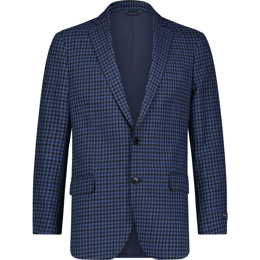 Brooks Brothers Hopsack Regent Fit Wool Sport Coat In Blue