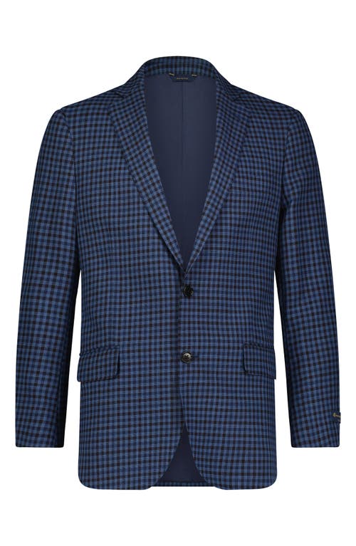 Shop Brooks Brothers Hopsack Regent Fit Wool Sport Coat In Nvymultigingham