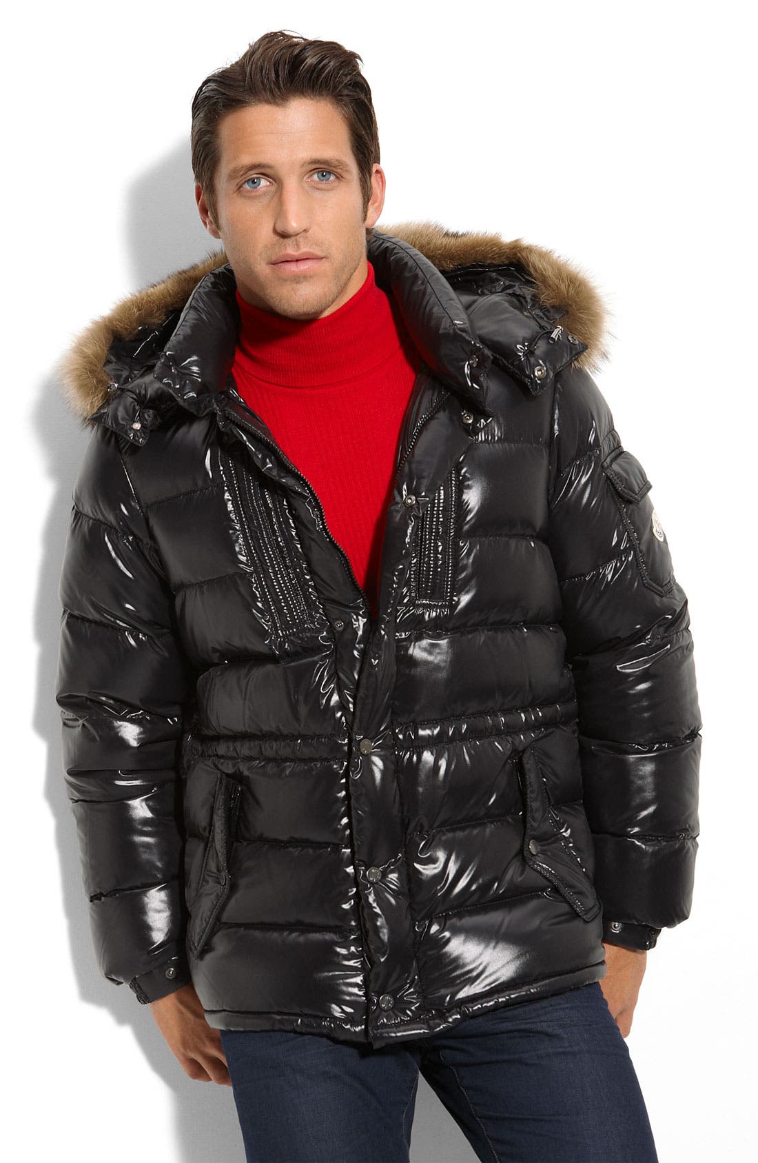 Moncler 'Rod' Quilted Down Parka with Genuine Coyote Fur Trim | Nordstrom