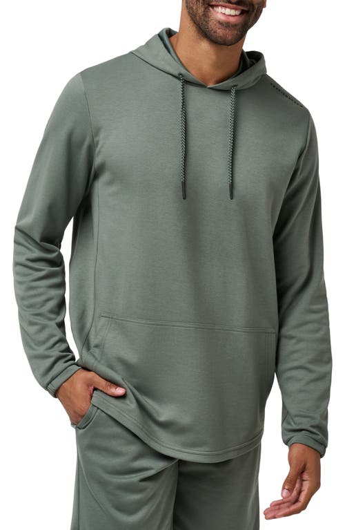 Travismathew Sideslip Hoodie In Dark Olive