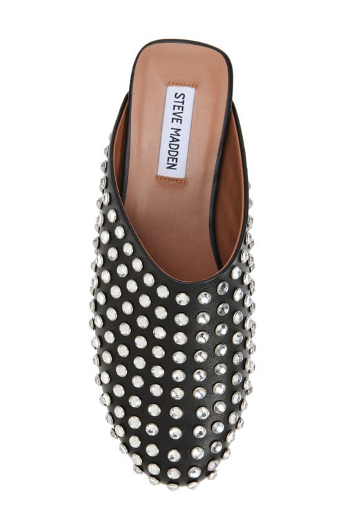 Shop Steve Madden Glimmer Imitation Pearl Mule In Rhinestone